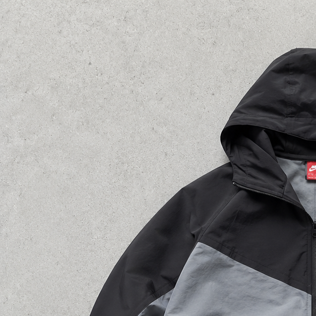 Nike Windbreaker Black, Grey Rare (Size L)