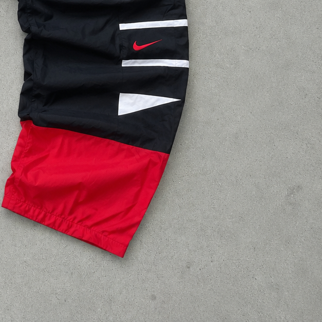 Nike Track Pants Schwarz, Rot Rare (M)