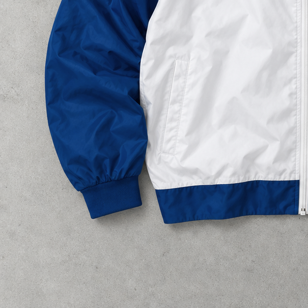 Adidas Jacke Weiß / Blau Selten (M)