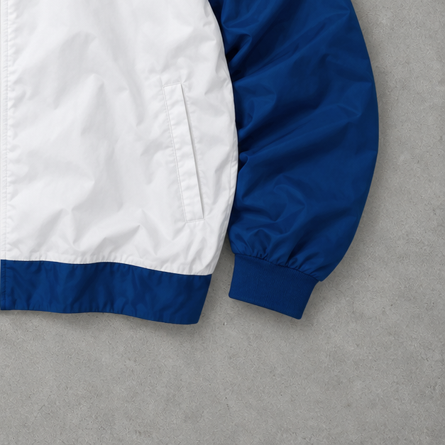 Adidas Jacke Weiß / Blau Selten (M)