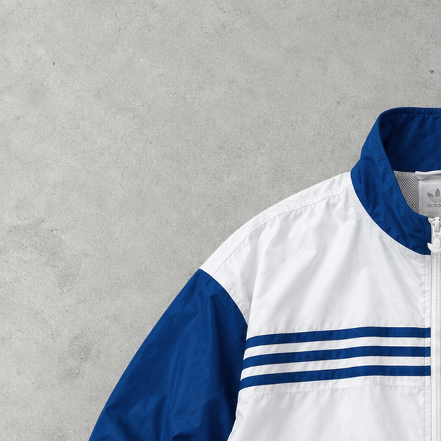 Adidas Jacke Weiß / Blau Selten (M)