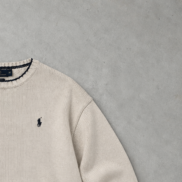 Polo Ralph Lauren Sweater Creme Rare (M)