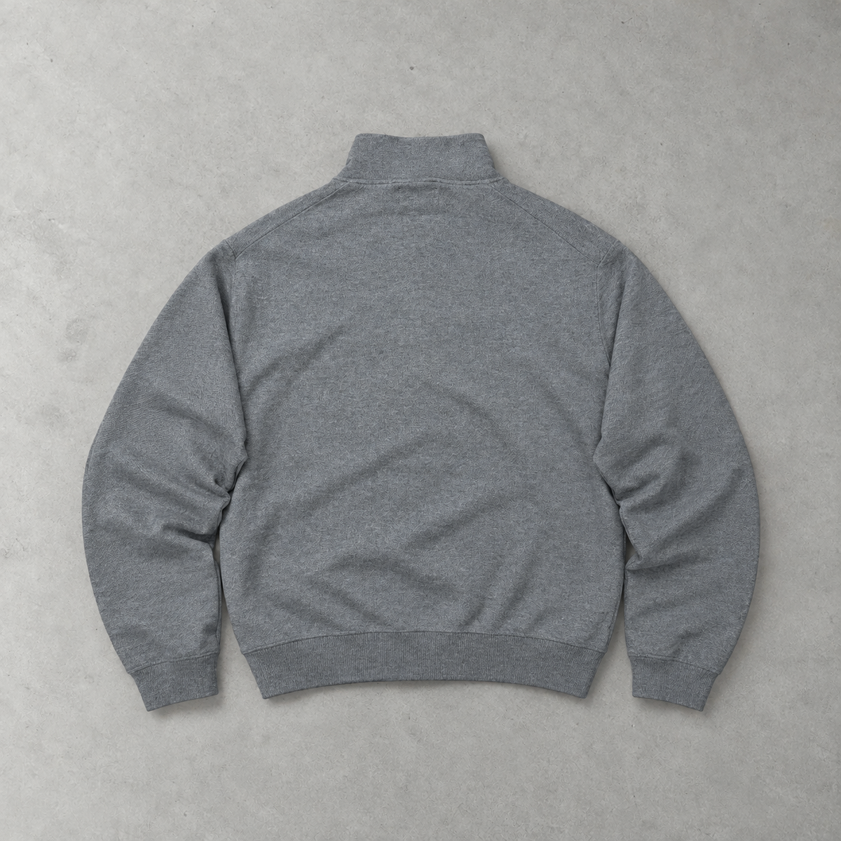 Ralph Lauren Half-Zip Sweater Grau Rare (XL) Stitched Logo