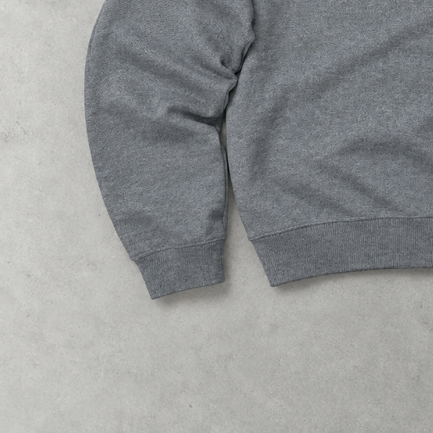 Ralph Lauren Half-Zip Sweater Grau Rare (XL) Stitched Logo