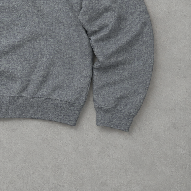 Ralph Lauren Half-Zip Sweater Grau Rare (XL) Stitched Logo