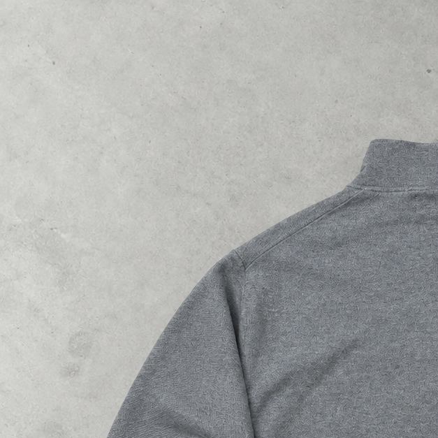 Ralph Lauren Half-Zip Sweater Grau Rare (XL) Stitched Logo