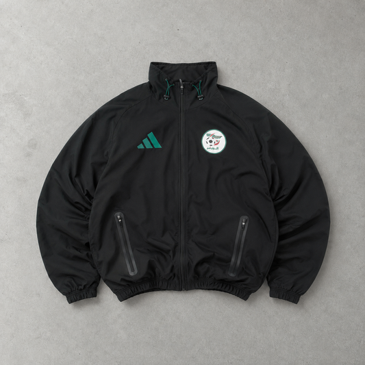 Algerien Adidas Windbreaker Schwarz, Grün Limited (Size M)