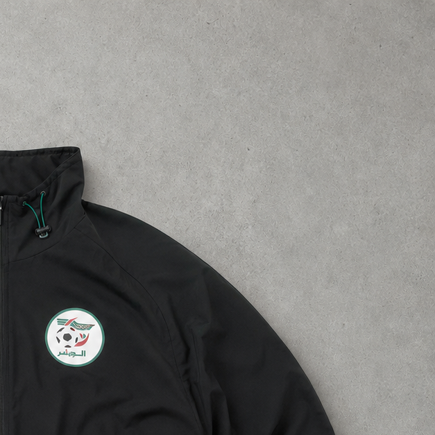 Algerien Adidas Windbreaker Schwarz, Grün Limited (Size M)