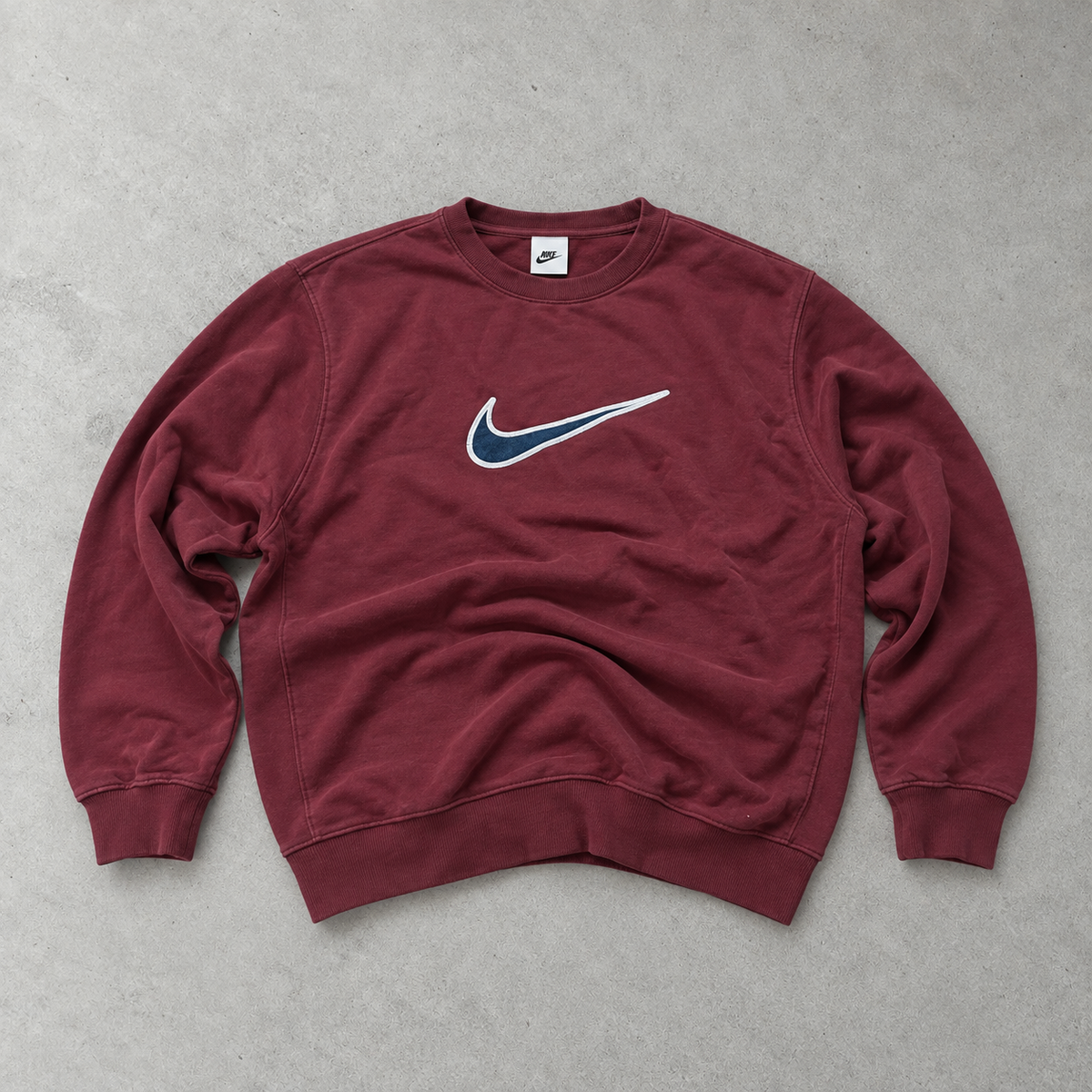 Nike Tracksuit Burgundy Rare Stitched Logo (L)