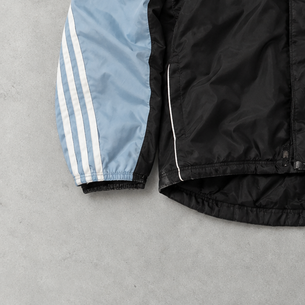 Adidas Puffer Jacket Black / Light Blue Limited (M)