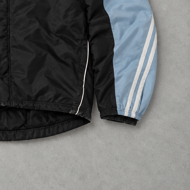 Adidas Puffer Jacket Black / Light Blue Limited (M)