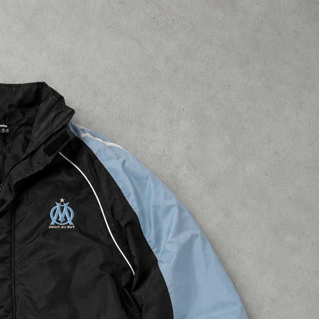 Adidas Puffer Jacket Black / Light Blue Limited (M)