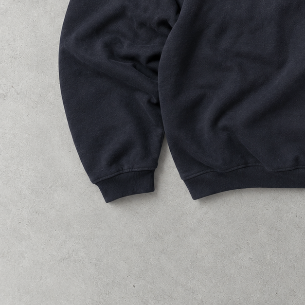 Polo Ralph Lauren Half-Zip Sweater Marineblau Rare (L) Stitched Logo