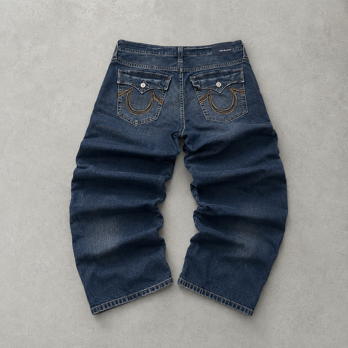 Y2K True Religion Jeans Marineblau, Blau Limited (W36 | DE 52)
