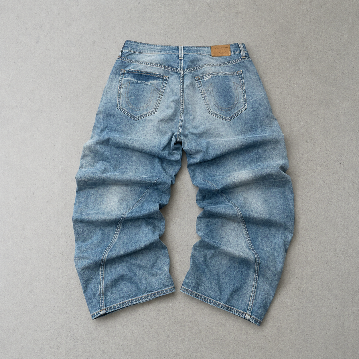Y2K True Religion Jeans Hellblau, Blau Rare (W32 | DE 48)