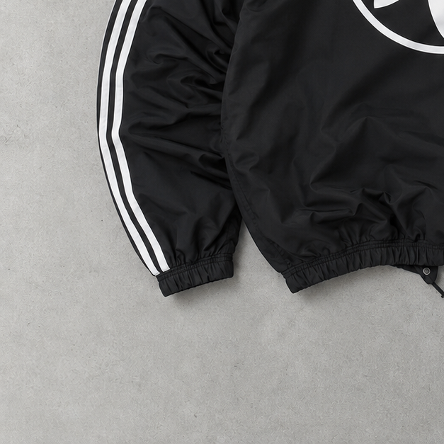 Adidas Rain Jacket Schwarz, Weiß Rare (Size M)