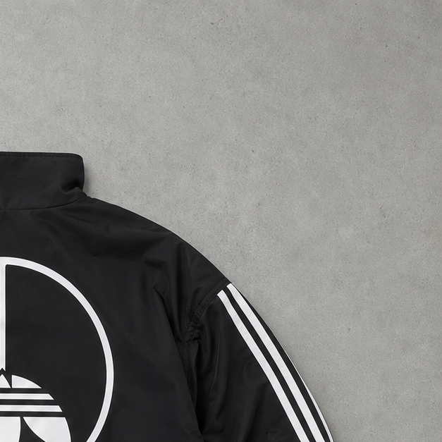 Adidas Rain Jacket Schwarz, Weiß Rare (Size M)