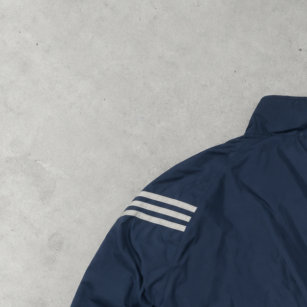 2000 Adidas Jacket Grey / Navy Rare (S)