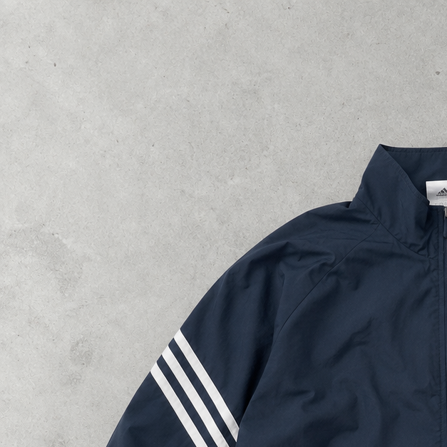 2000 Adidas Jacket Grey / Navy Rare (S)