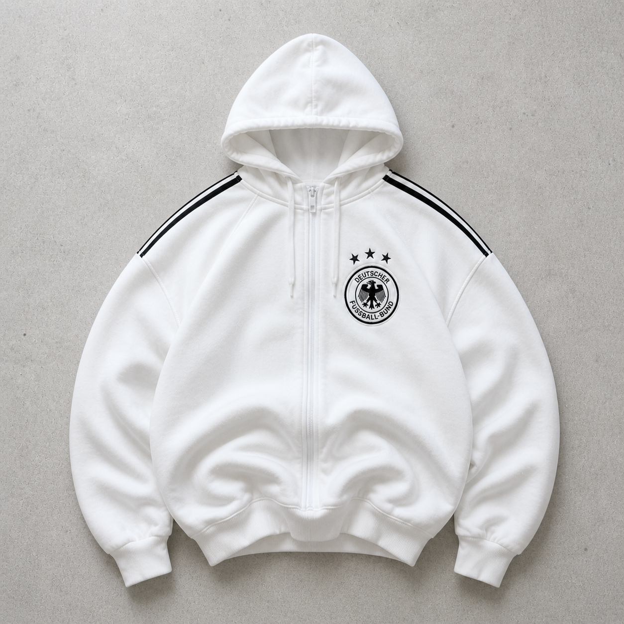 Germany Football Adidas Sweater Weiß Rare (M) Stitched Logo