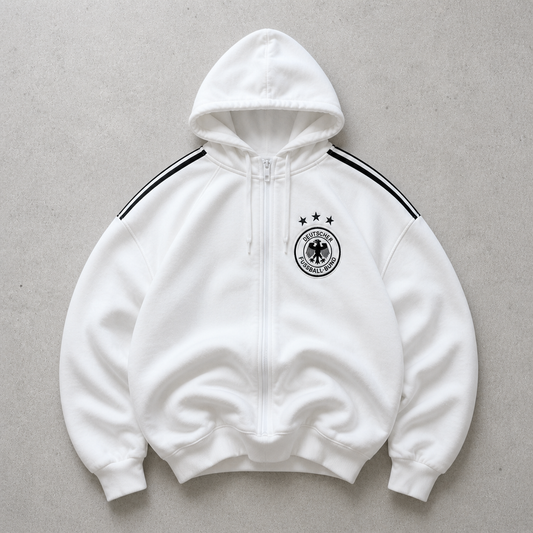 Germany Football Adidas Sweater Weiß Rare (M) Stitched Logo