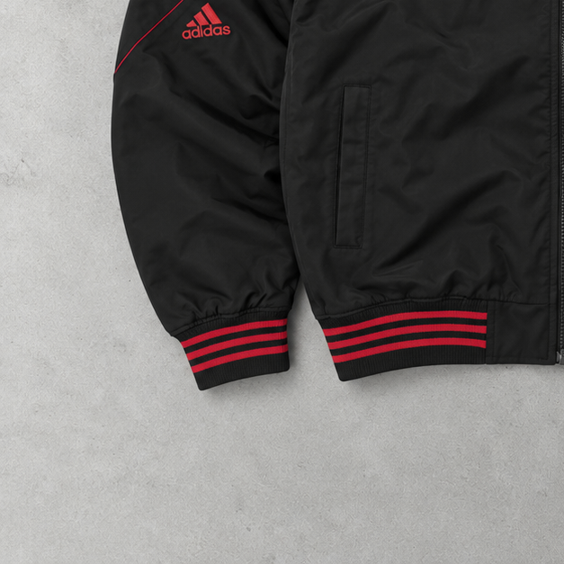 Veste bomber Adidas Noir / Rouge limitée (M)