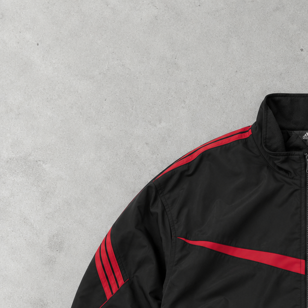 Veste bomber Adidas Noir / Rouge limitée (M)