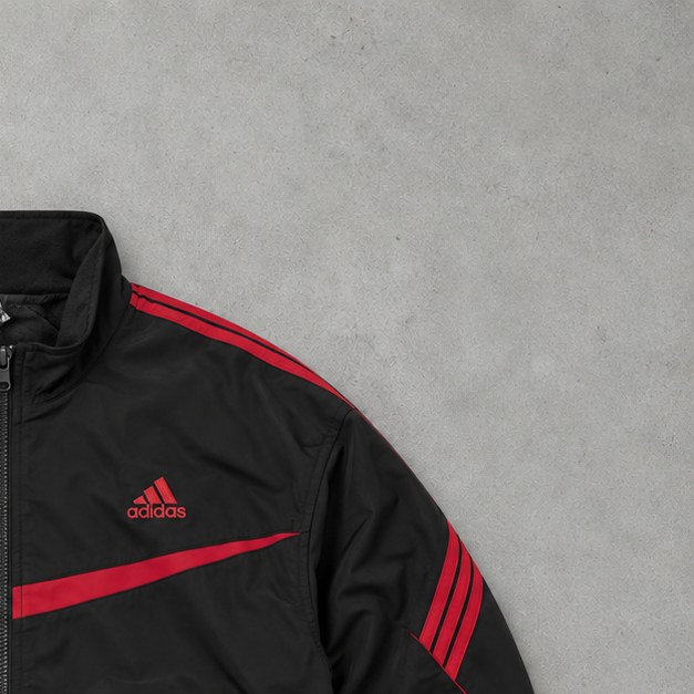 Veste bomber Adidas Noir / Rouge limitée (M)