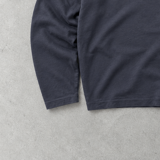 Ralph Lauren Half-Zip Sweater Marineblau Rare (L) Stitched Logo