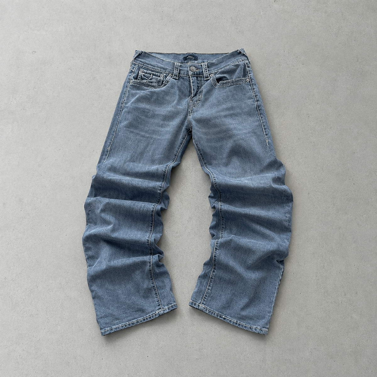True Religion Ricky Relaxed Straight Jeans Grau Rare (W29 | DE 44)