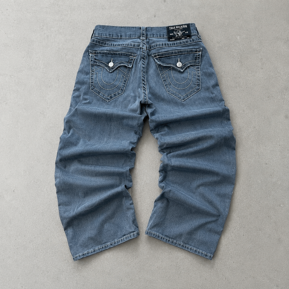 True Religion Ricky Relaxed Straight Jeans Grau Rare (W29 | DE 44)