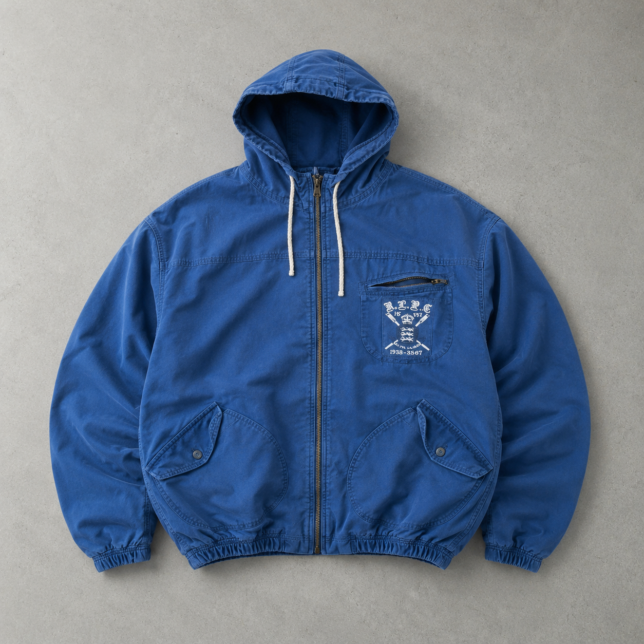 Ralph Lauren Hoodie Blau Rare (S)