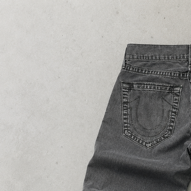 Y2K True Religion Jeans Schwarz Rare (W34 | DE 50)
