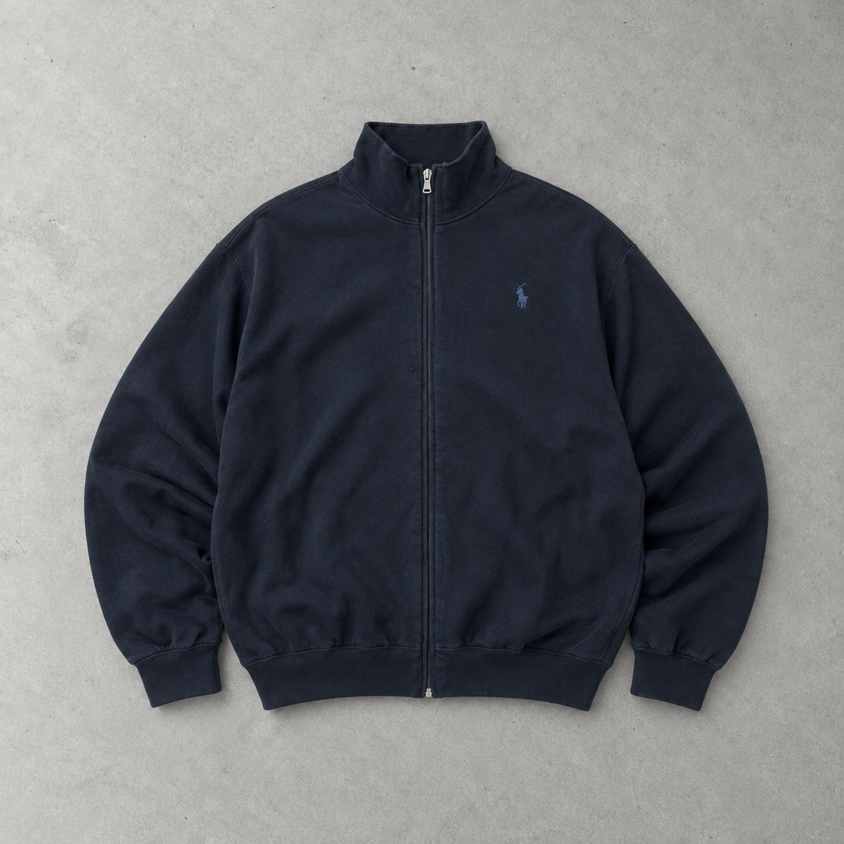 Polo Ralph Lauren Cardigan Marineblau Jacket Rare (L)