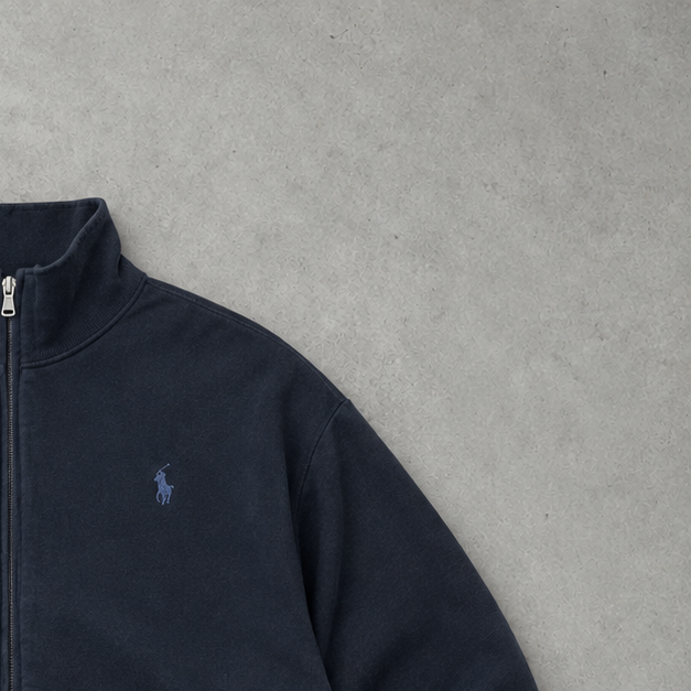Polo Ralph Lauren Cardigan Marineblau Jacket Rare (L)