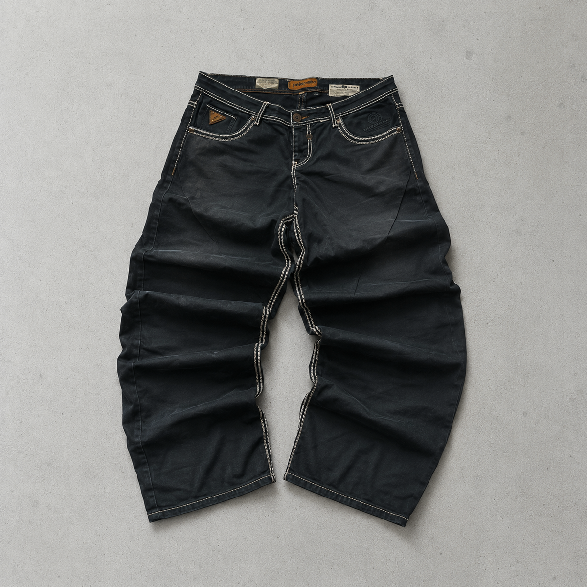True Religion Straight Fit Jeans Schwarz, Weiß Limited (W38 | DE 54)