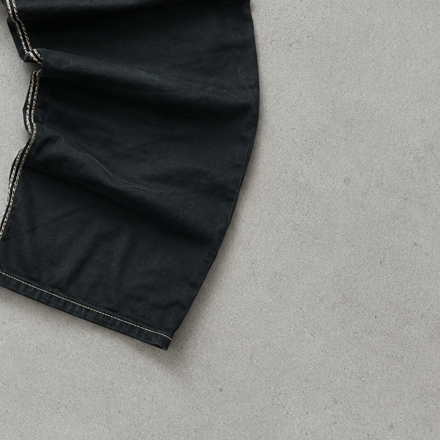 True Religion Straight Fit Jeans Schwarz, Weiß Limited (W38 | DE 54)