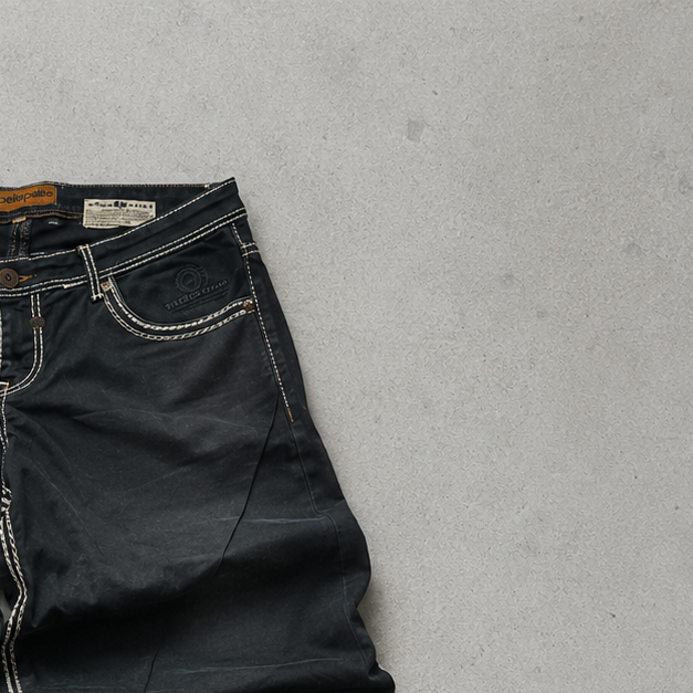 True Religion Straight Fit Jeans Schwarz, Weiß Limited (W38 | DE 54)
