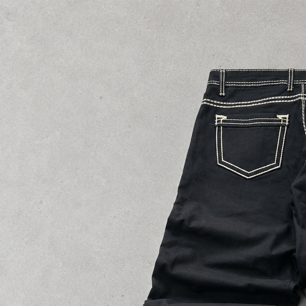True Religion Straight Fit Jeans Schwarz, Weiß Limited (W38 | DE 54)