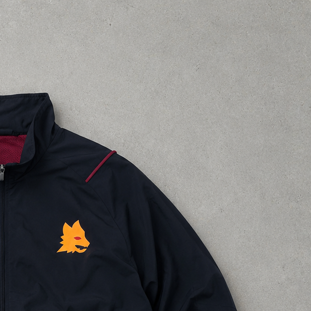 AS Roma Adidas Jacket Schwarz, Rot Limited (Size S)