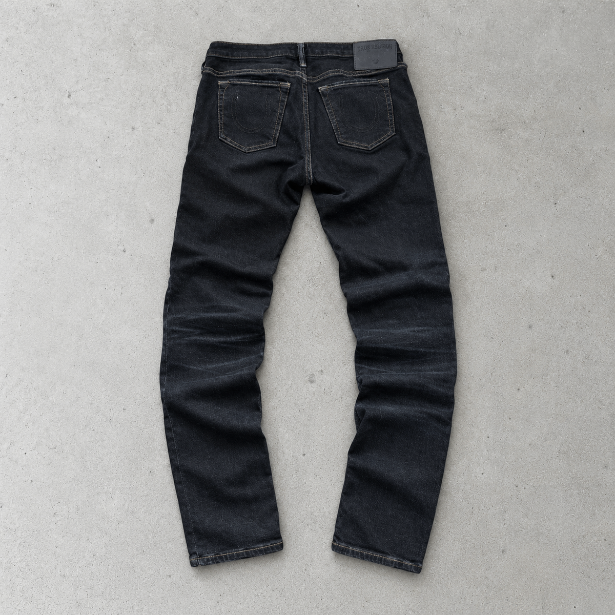 Y2K True Religion Skinny Jeans Navy Limited Stitched Logo (S)