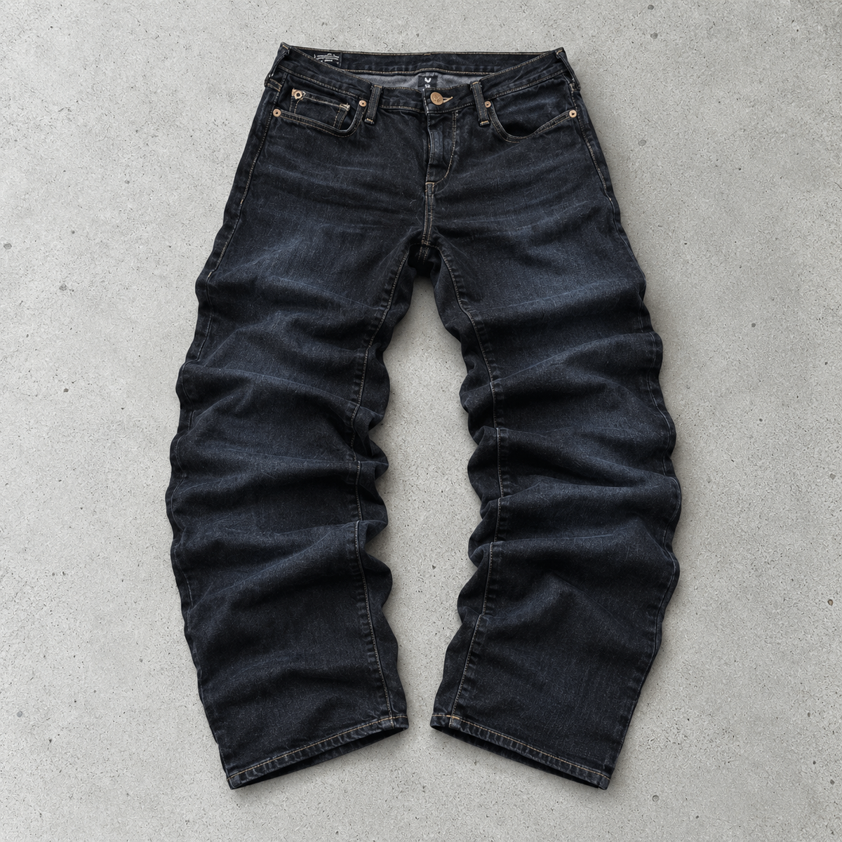 Y2K True Religion Skinny Jeans Navy Limited Stitched Logo (S)