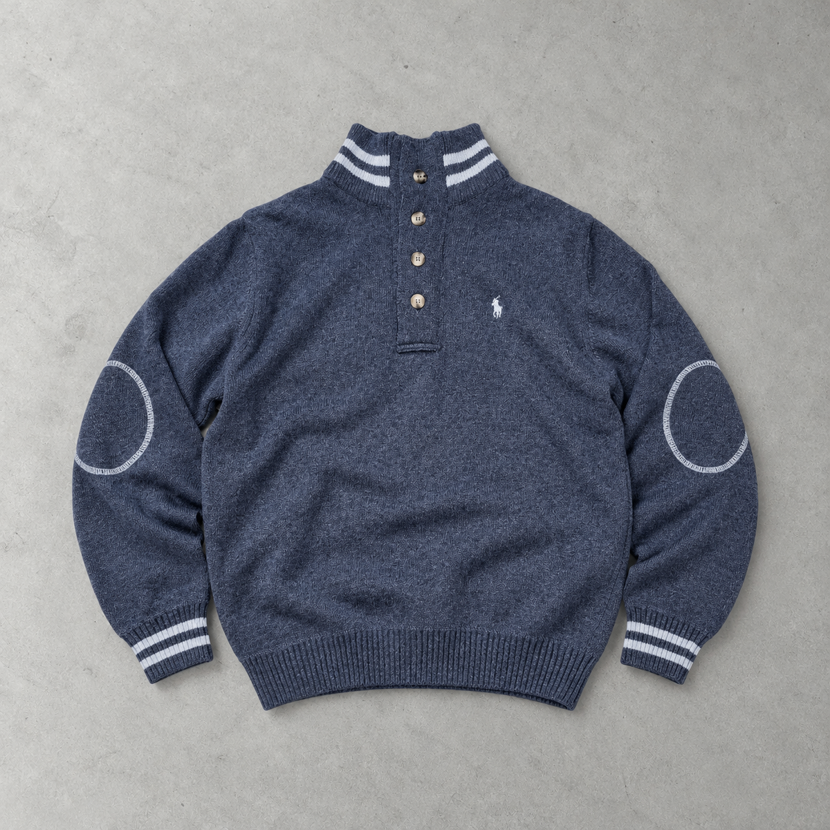 Ralph Lauren Zip Sweater Marineblau Rare (L)