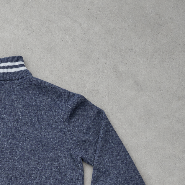 Ralph Lauren Zip Sweater Marineblau Rare (L)