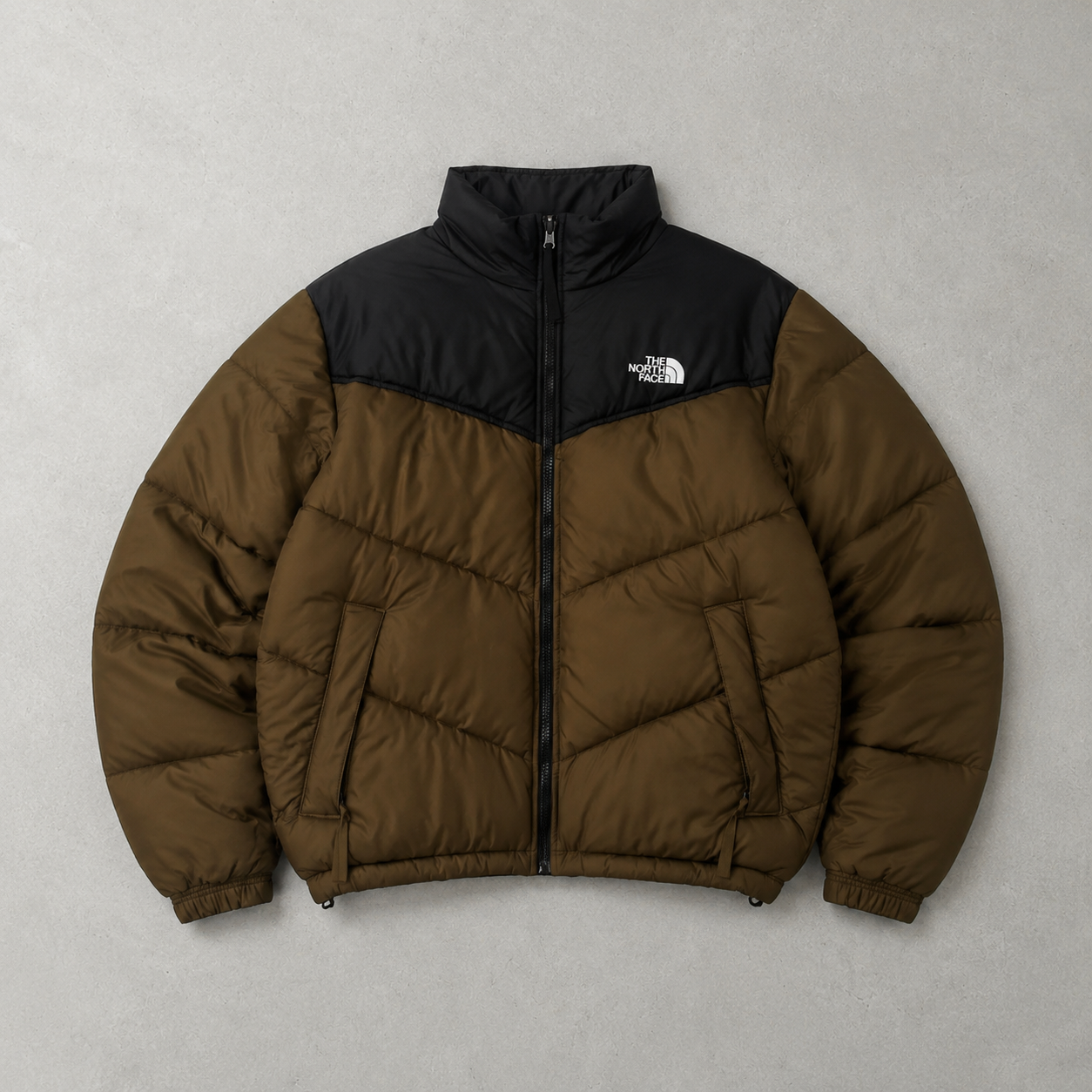 The North Face Jacket Khaki, Schwarz Rare (M)