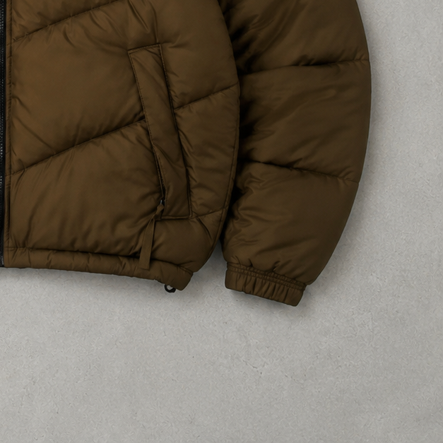 The North Face Jacket Khaki, Schwarz Rare (M)