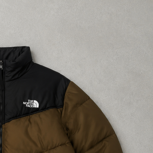 The North Face Jacket Khaki, Schwarz Rare (M)