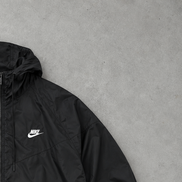 Y2K Nike Windbreaker Schwarz Limited (M)