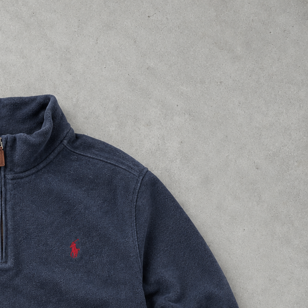 Polo Ralph Lauren Zip Sweater Marineblau Rare (XL)