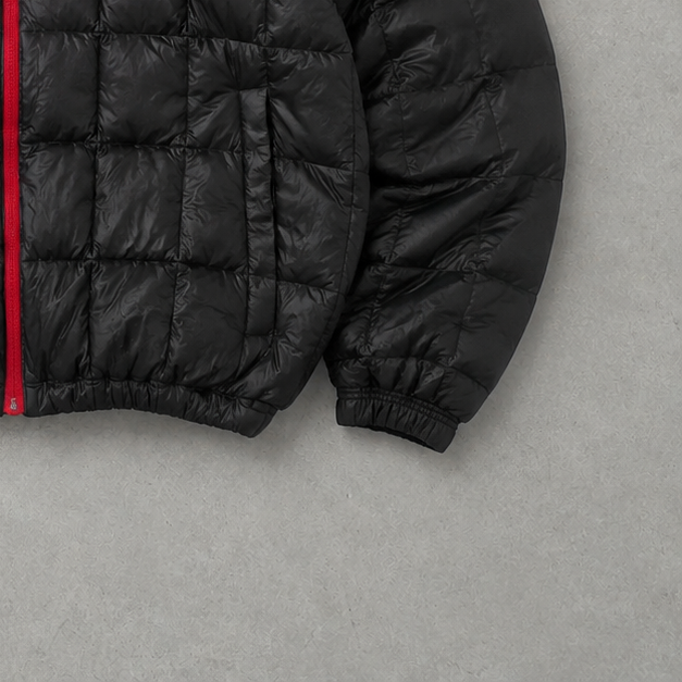The North Face Jacket Schwarz, Rot Rare (S)